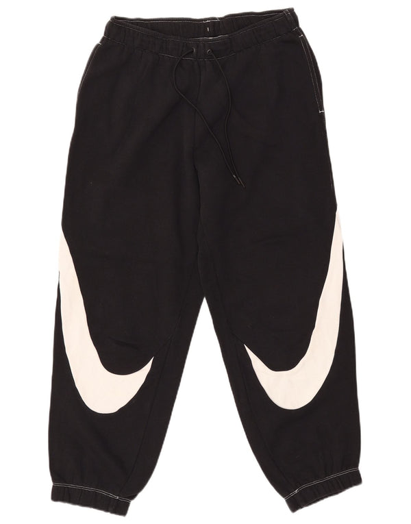 Pantaloni de trening grafic pentru femei NIKE Pantaloni de jogging UK 10 Bumbac negru mic