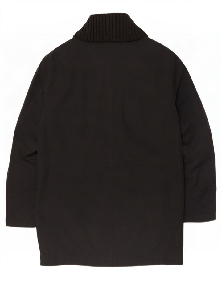 Palton pentru bărbați Hugo Boss UK 42 XL poliester negru