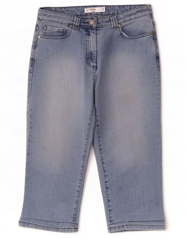 Jeans M&Co pentru femei Petite Capri UK 12 Medium W30 L19 Bumbac albastru