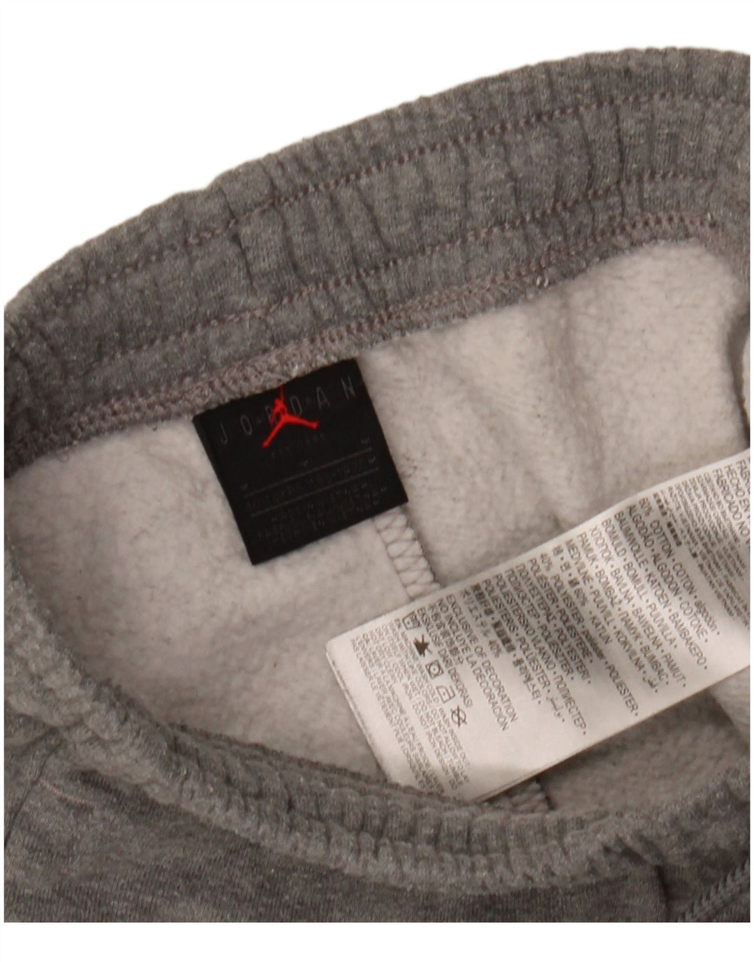 Jordan Băieți Pantaloni Trening Pantaloni Joggeri 10-11 Ani Bumbac Gri Mediu