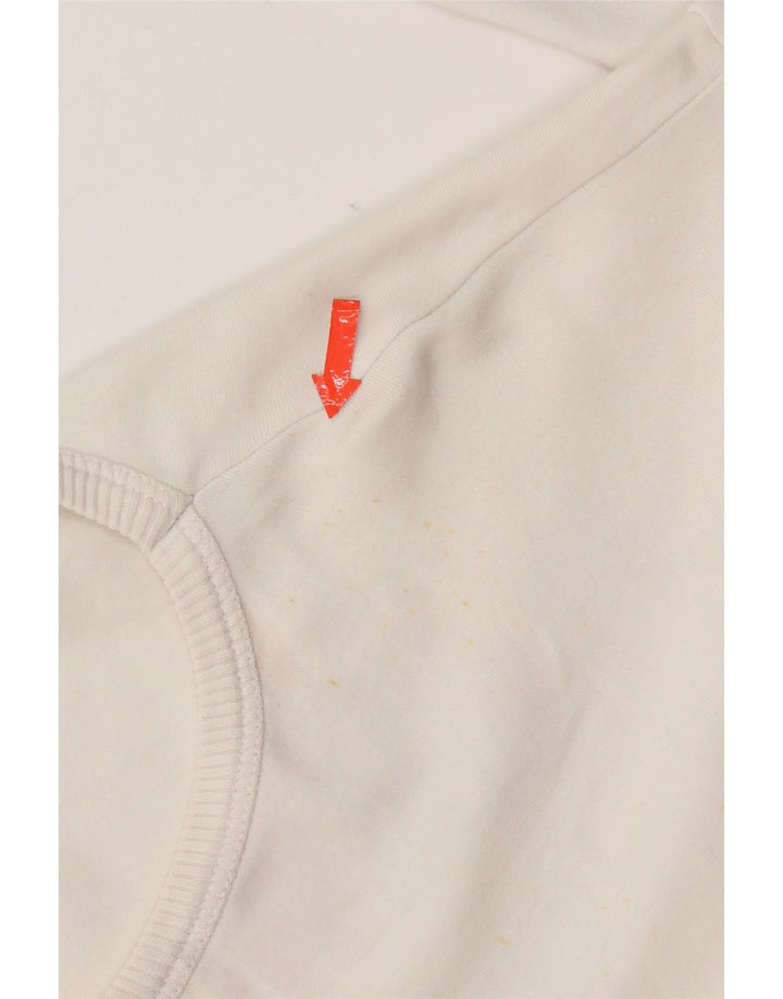 Benetton pentru femei Disney Top grafic supradimensionat cu mânecă lungă UK 12 Medium White