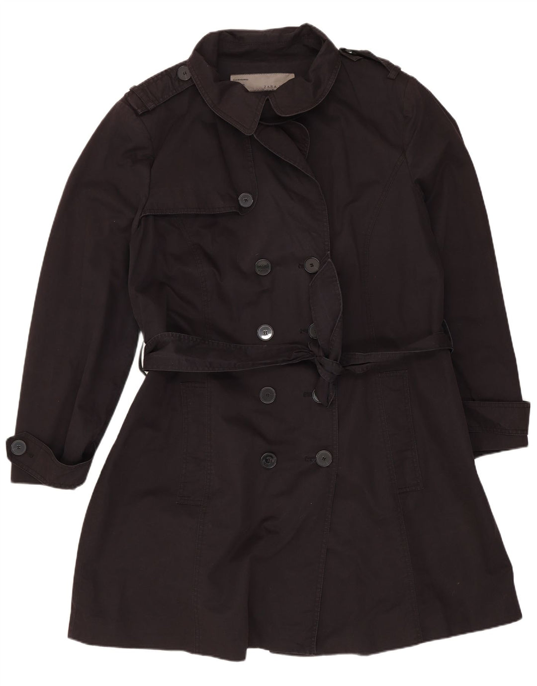 Trenci pentru femei Zara UK 20 2XL Bumbac bleumarin