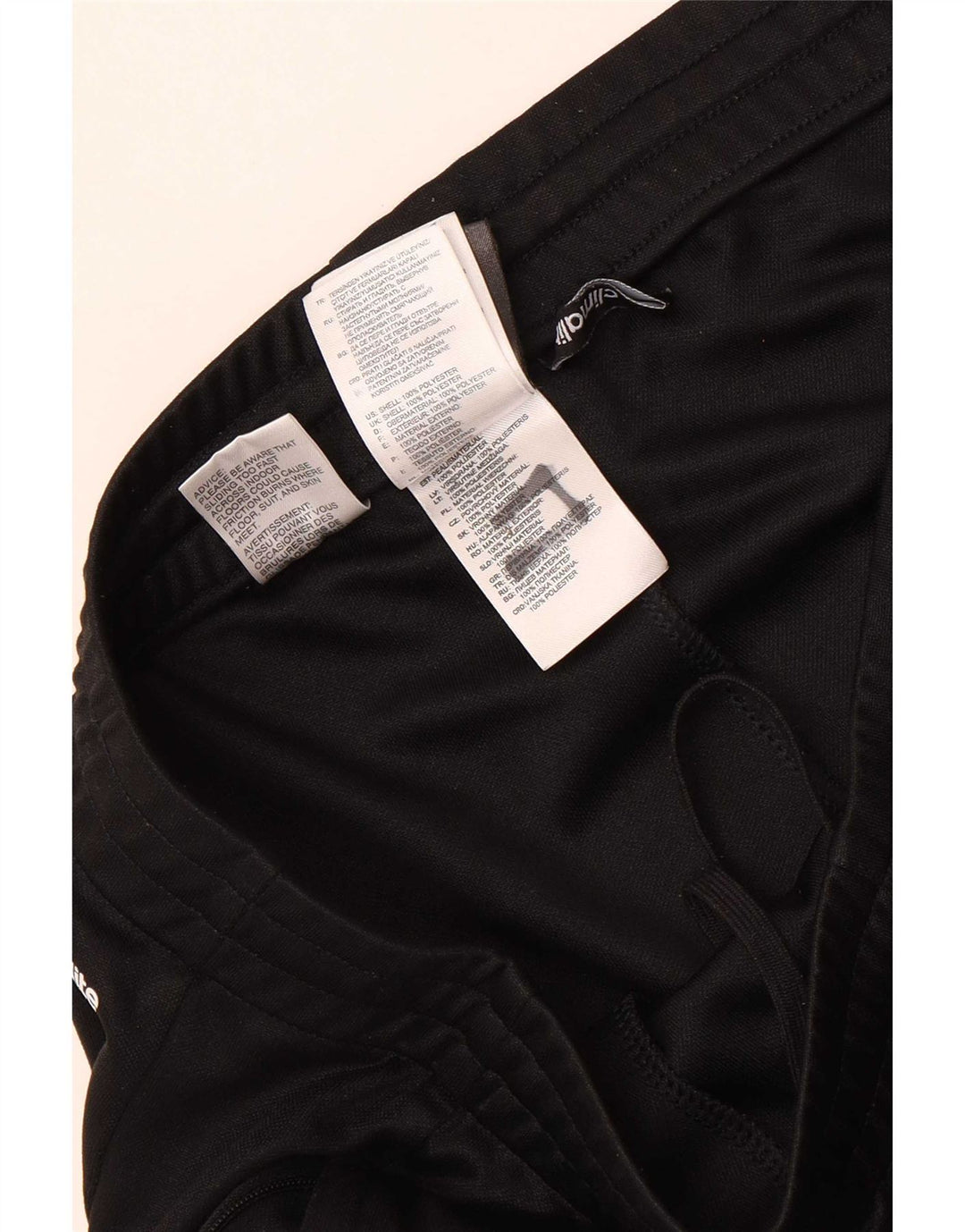 Pantaloni de trening Adidas Climalite pentru bărbați, poliester mediu negru