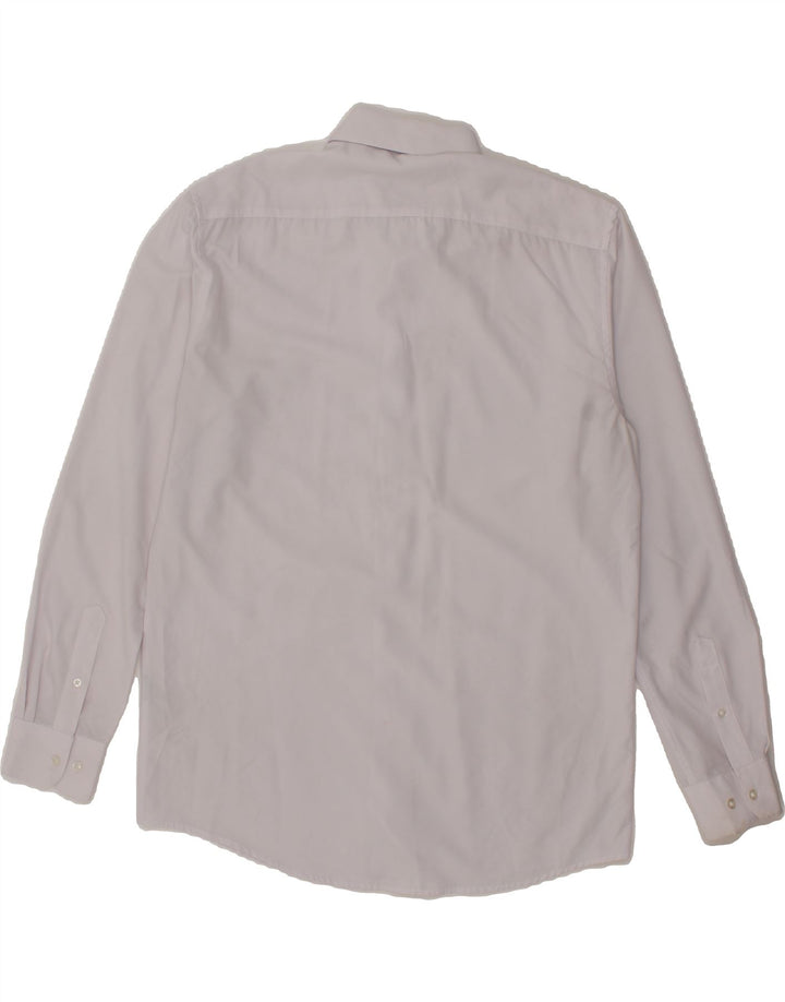 NAUTICA Mens Slim Fit Shirt Large White Polyester Vintage Nautica and Second-Hand Nautica from Messina Hembry 