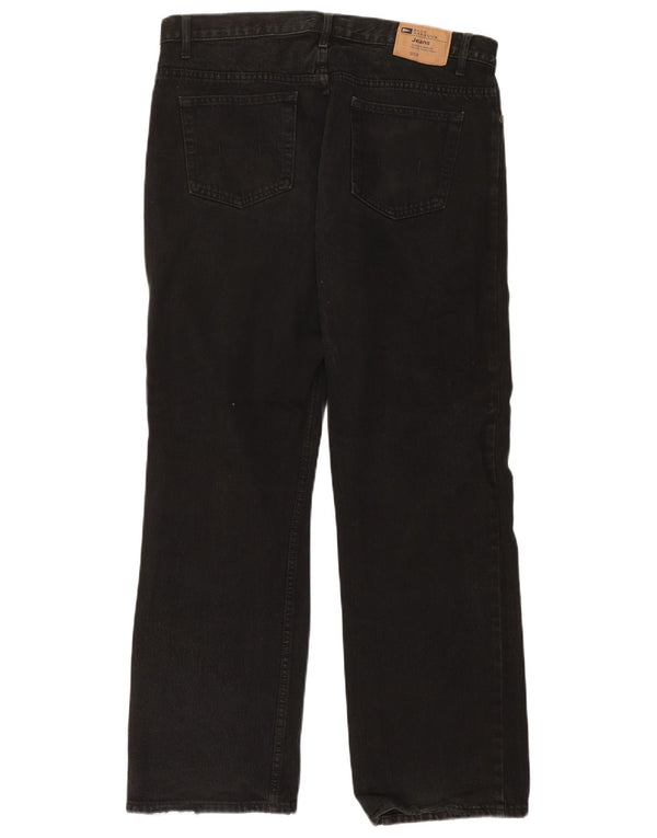Blugi drepti pentru bărbați Marks & Spencer Blue Harbour W36 L31 bumbac negru