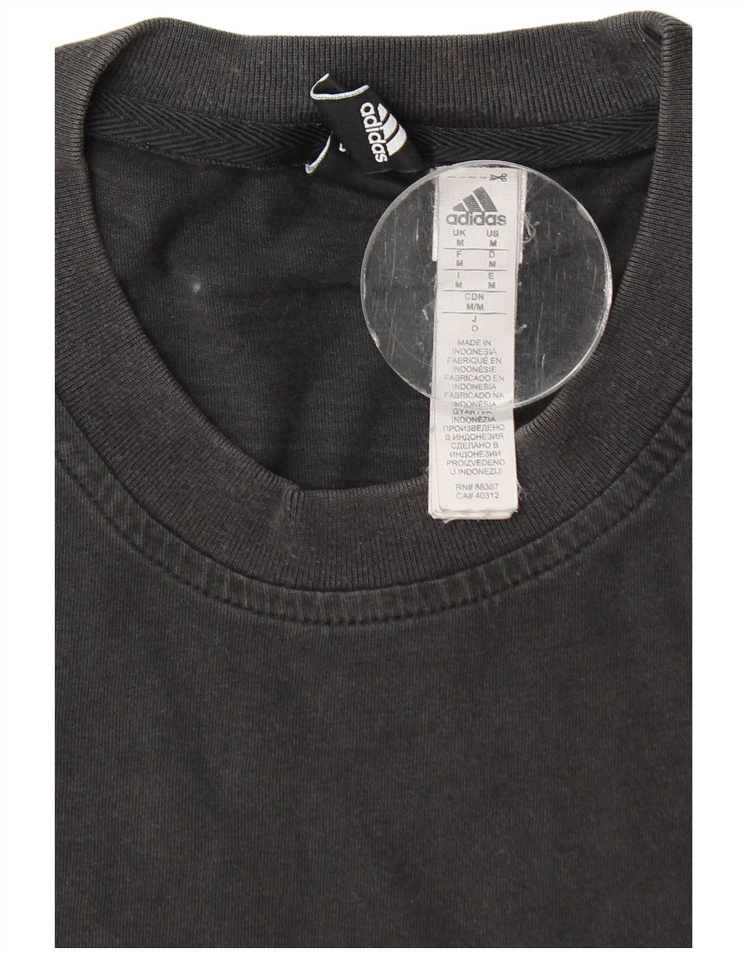 Tricou Bărbați Adidas Top Mediu Negru Bumbac
