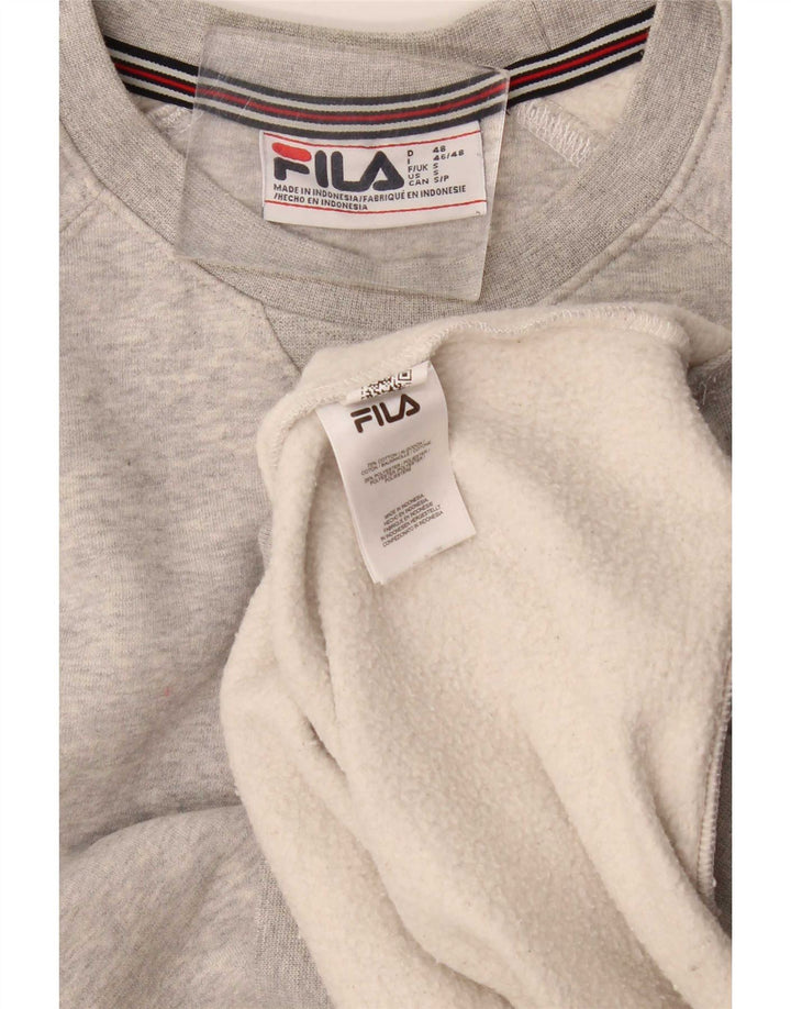 Pulover Fila Bărbați Pulover Mic Gri Bumbac