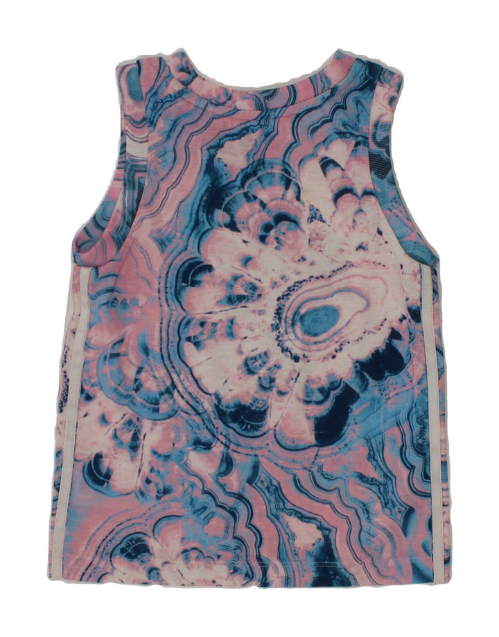 ADIDAS Girls Graphic Vest Top 2-3 Years Multicoloured Tie Dye Polyester Vintage Adidas and Second-Hand Adidas from Messina Hembry 