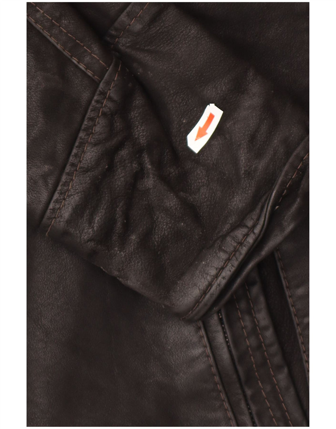 Geacă de piele vintage pentru bărbați IT 52 XL neagră