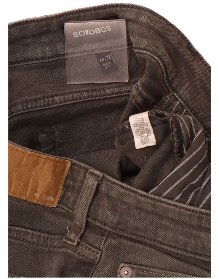 BONOBOS Blugi slim pentru bărbați W34 L32 bumbac gri