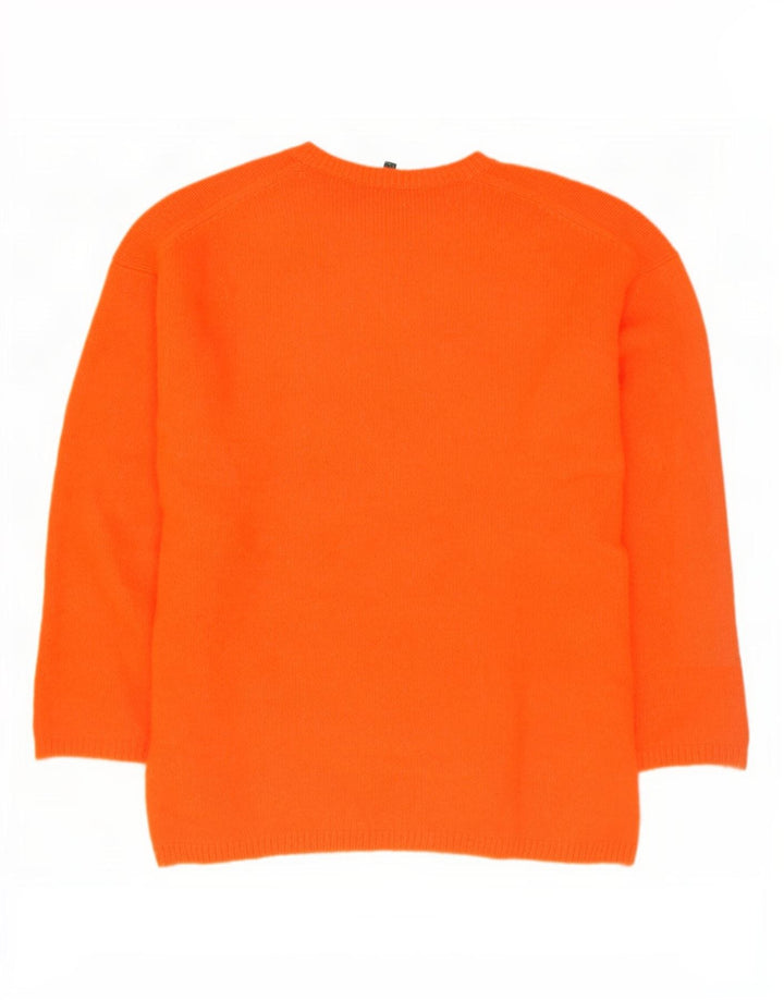 Pulover supradimensionat pentru femei Massimo Dutti, cu gâtul turn, UK 10 Mic Portocaliu