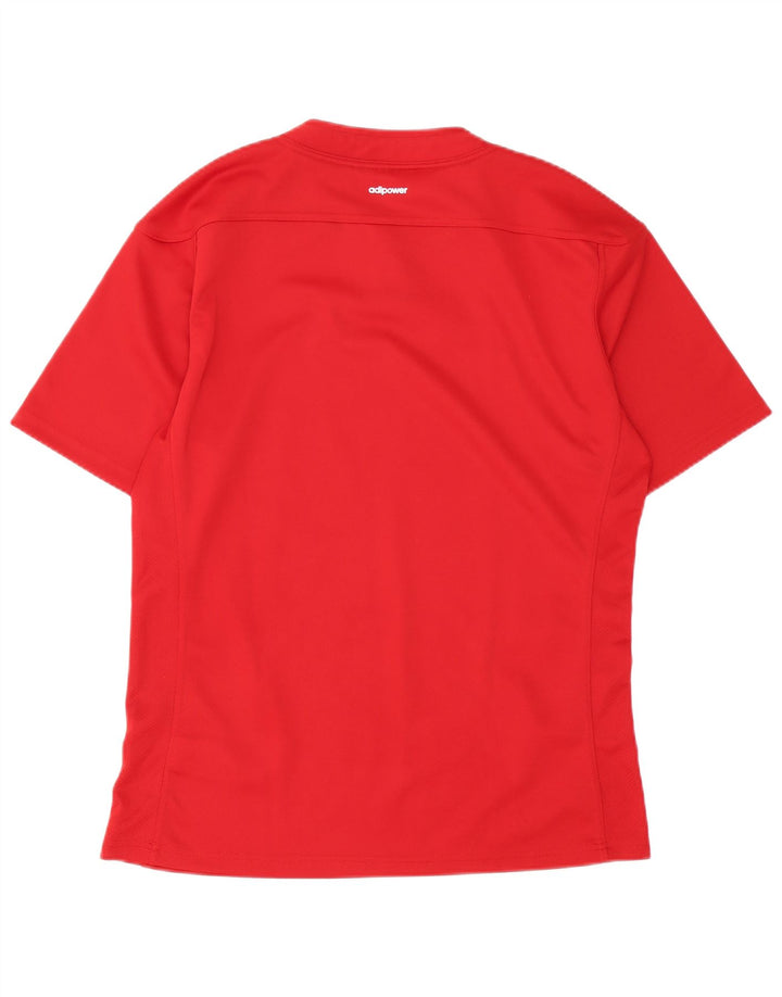 Tricou Adidas Climacool pentru bărbați Top mare poliester roșu