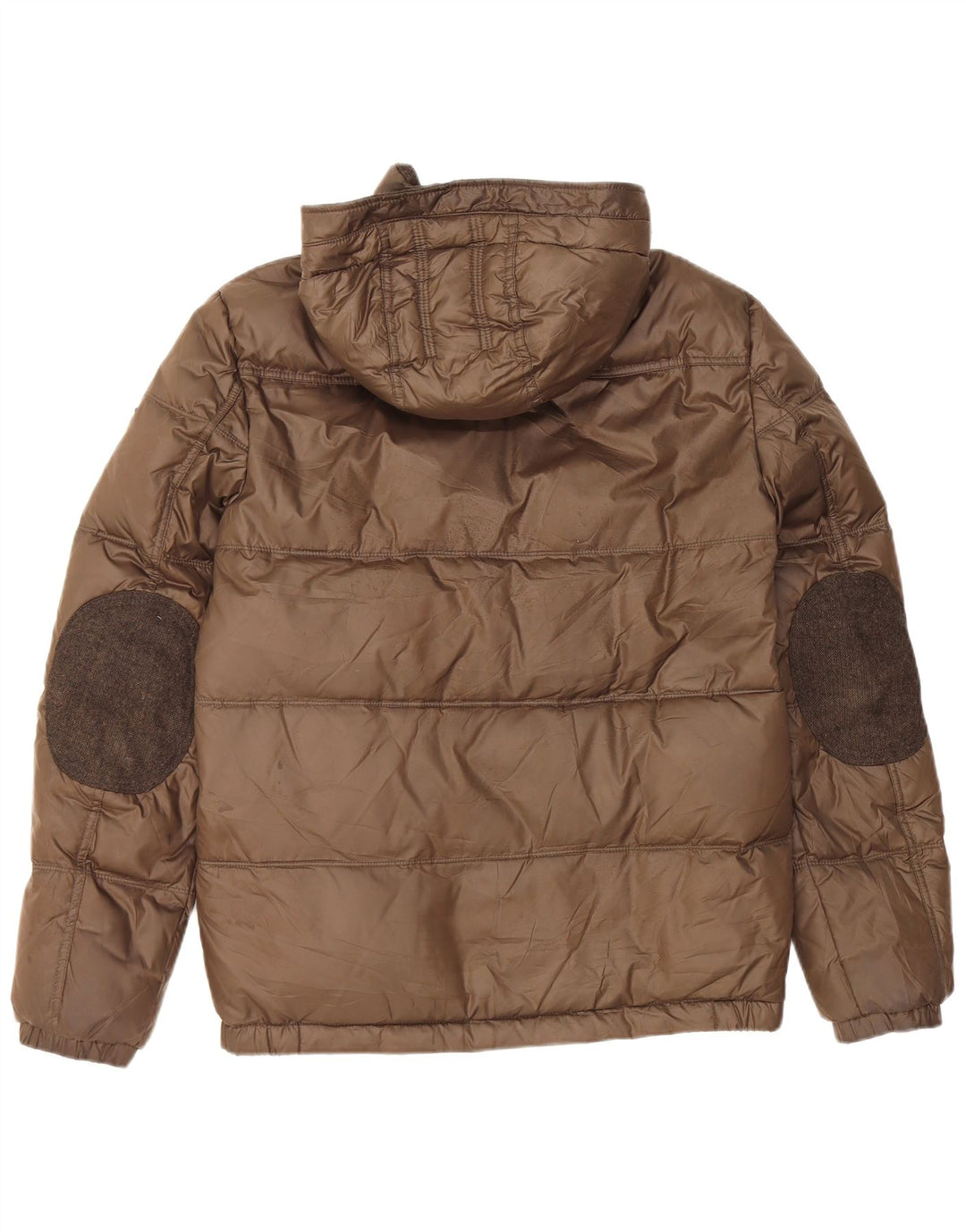Jachetă căptușită cu glugă Guess pentru bărbați UK 34 XS poliester maro