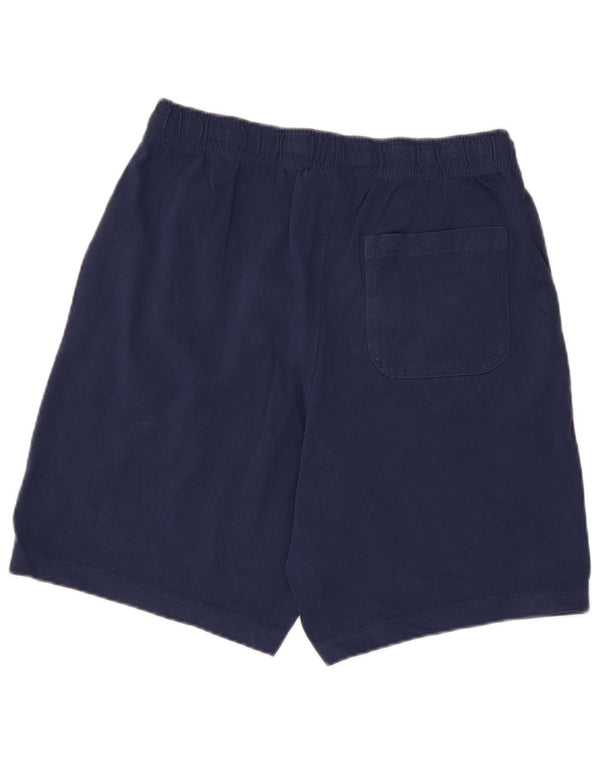 Pantaloni scurți sport Nike pentru bărbați, bumbac mediu, albastru bleumarin