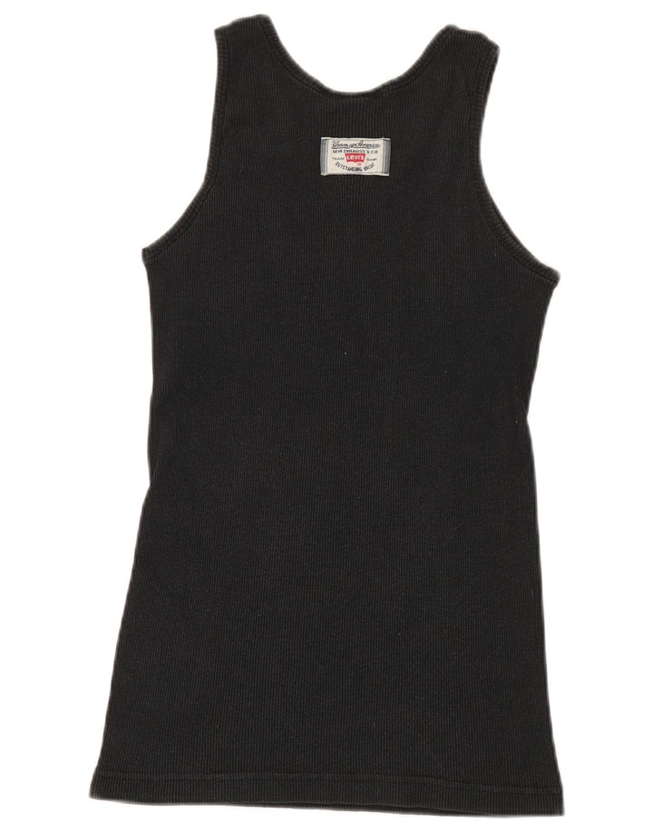 Levi's Vest Vest Top pentru femei UK 12 Medium Black Bumbac