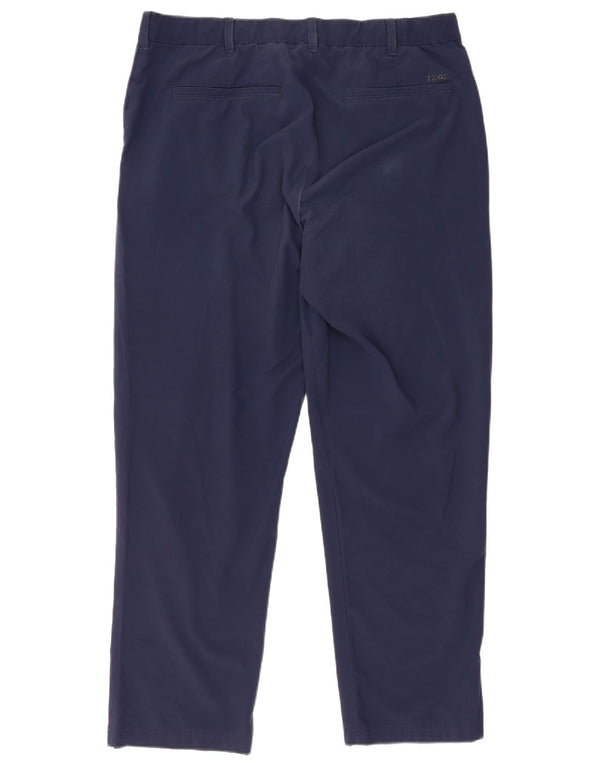 Pantaloni chino drepți Izod pentru bărbați L40 L30 poliester bleumarin