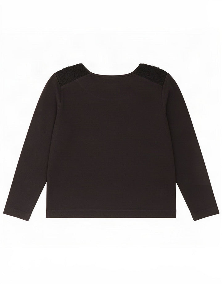 Massimo Dutti Top pentru femei cu mânecă lungă UK 14 Medium Black
