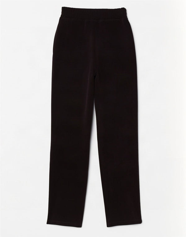 Guess Womens Velour Tracksuit Trousers UK 10 Small Black Polyester
