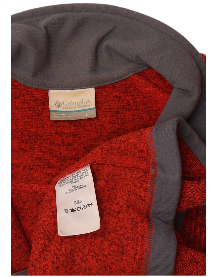 Pulover cardigan Columbia pentru bărbați, mare, portocaliu, poliester