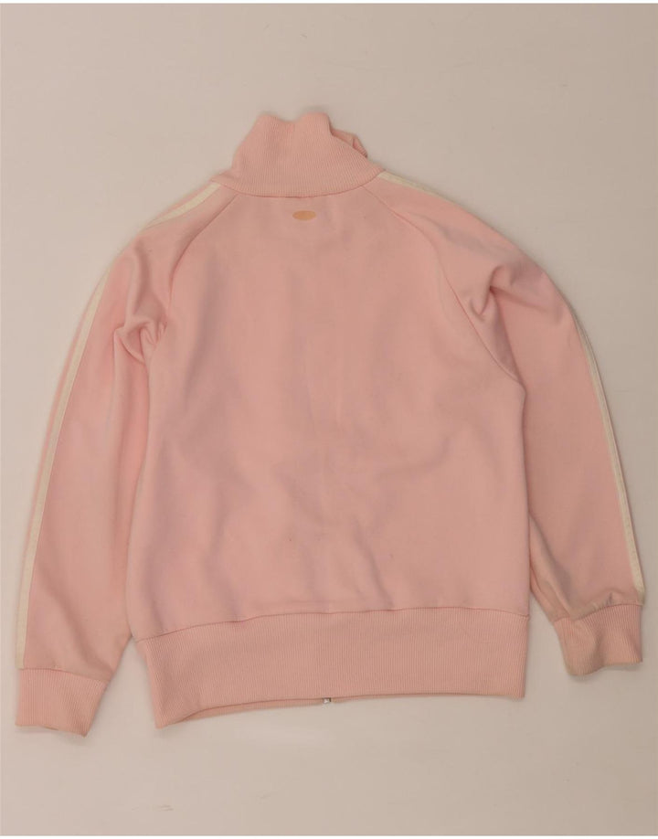 Jachetă de top pentru trening Adidas pentru femei UK 10 mic, roz, poliester color bloc