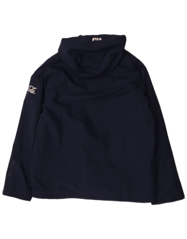 Jachetă de vânt pentru bărbați Helly Hansen, cu glugă, UK 42 XL, bleumarin, poliester