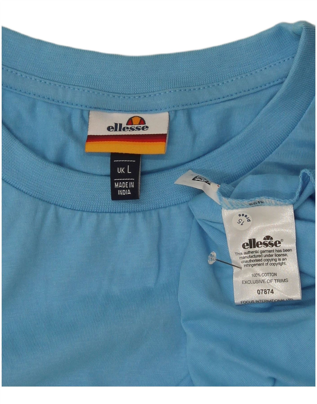 Tricou grafic pentru bărbați Ellesse Top mare, albastru, bumbac