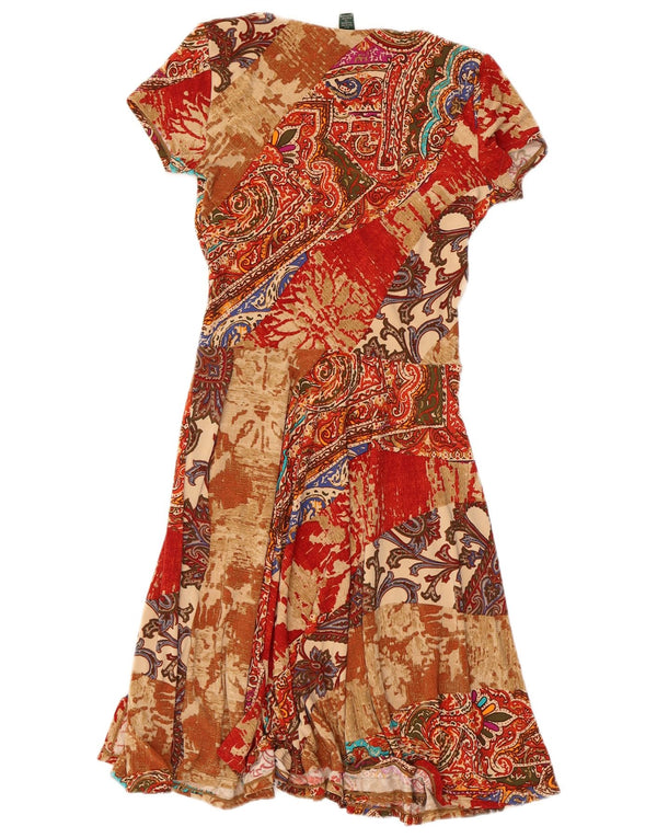 Ralph Lauren Rochie A-Line Femei UK 4 XS Maro Paisley Poliester