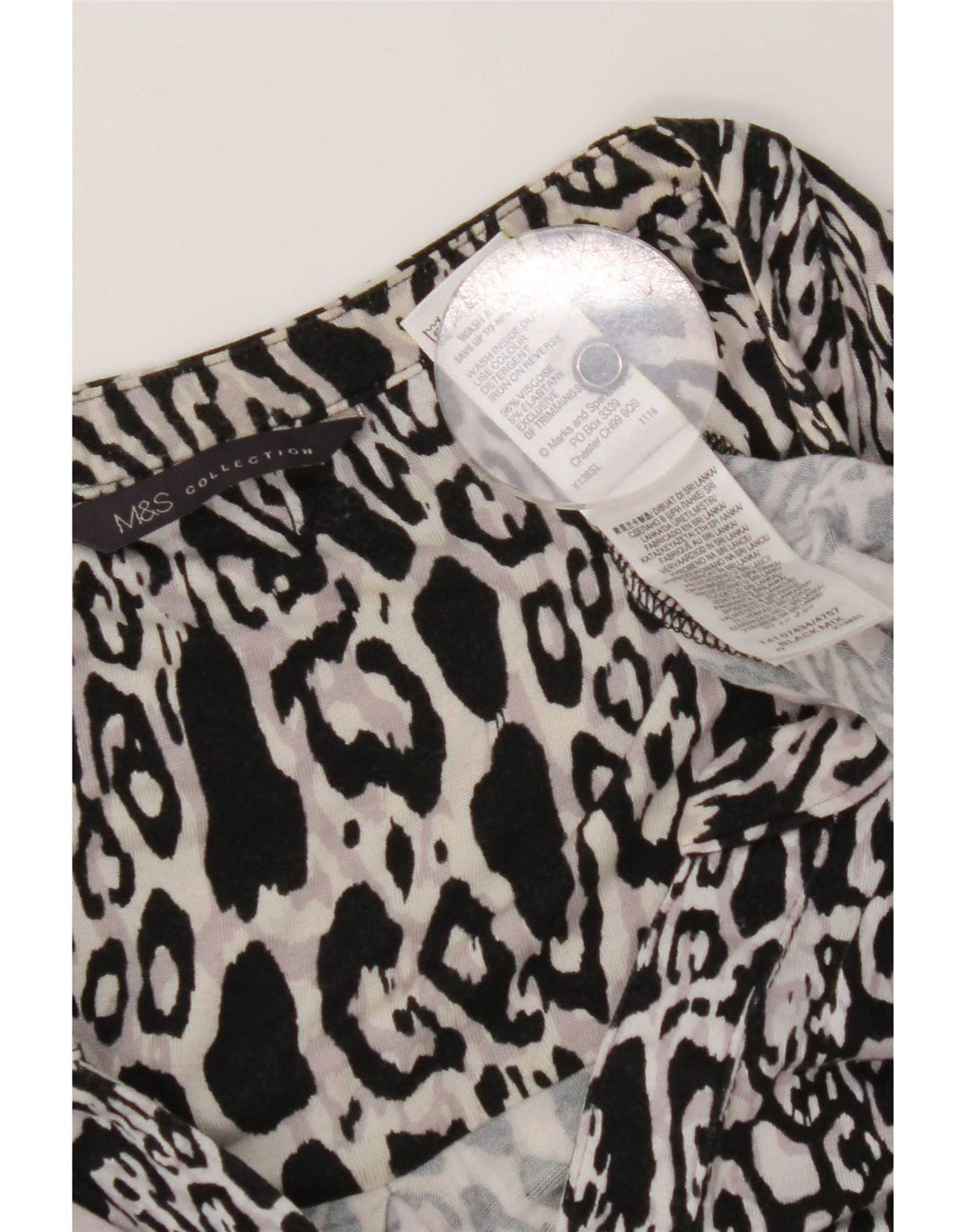 Bluză pentru femei Marks & Spencer, UK 20 2XL, imprimeu animal multicolor