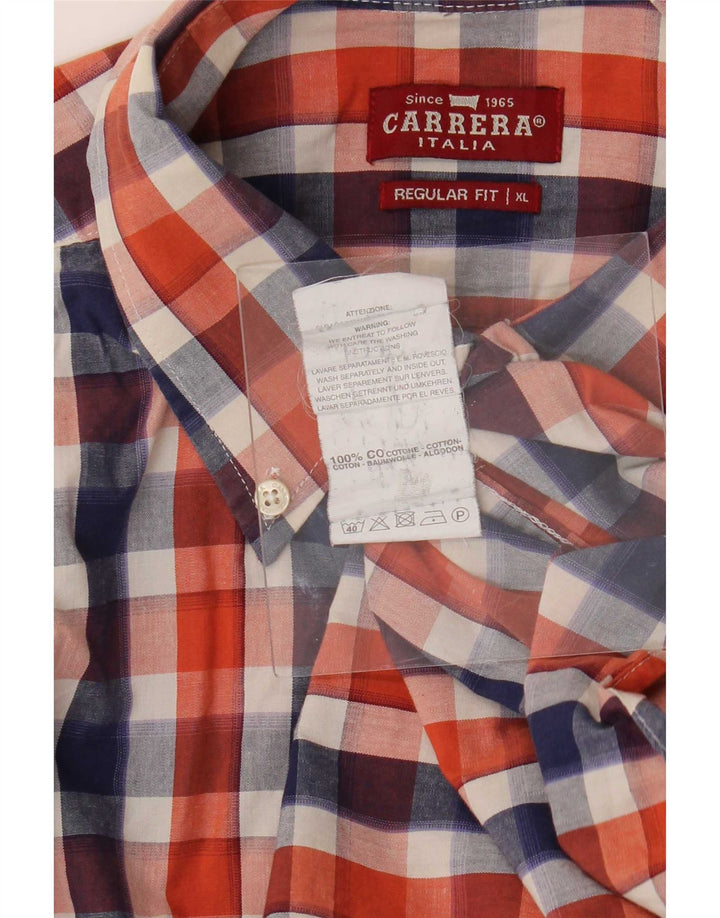 Cămașă pentru bărbați Carrera Regular Fit XL, bumbac cu carouri multicolore