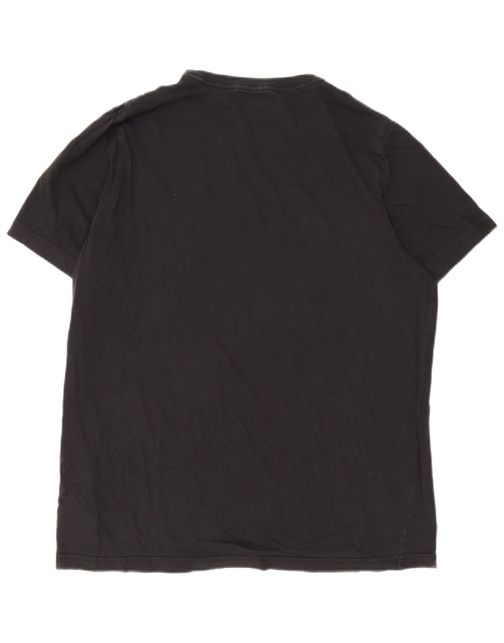 Tricou grafic PUMA pentru bărbați Top mare din bumbac negru