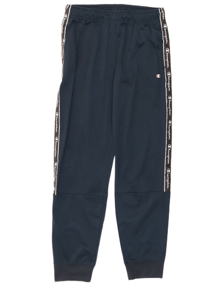 Pantaloni de trening grafic pentru bărbați Champion Pantaloni de jogging mari, bleumarin, poliester