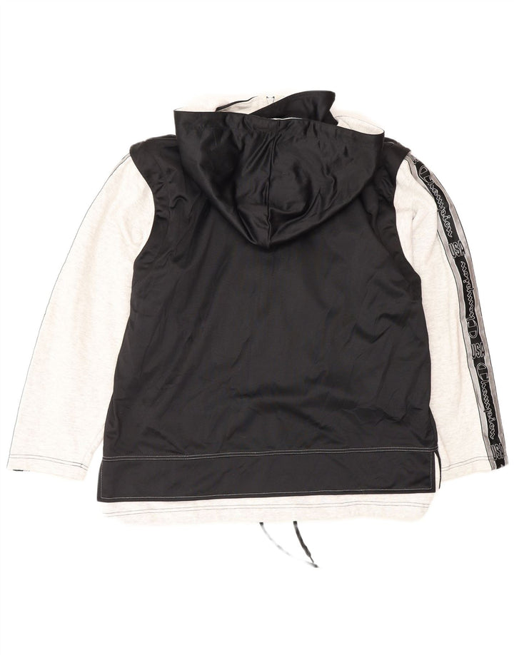 Jachetă de top pentru trening cu glugă pentru bărbați Champion, negru mediu, color block