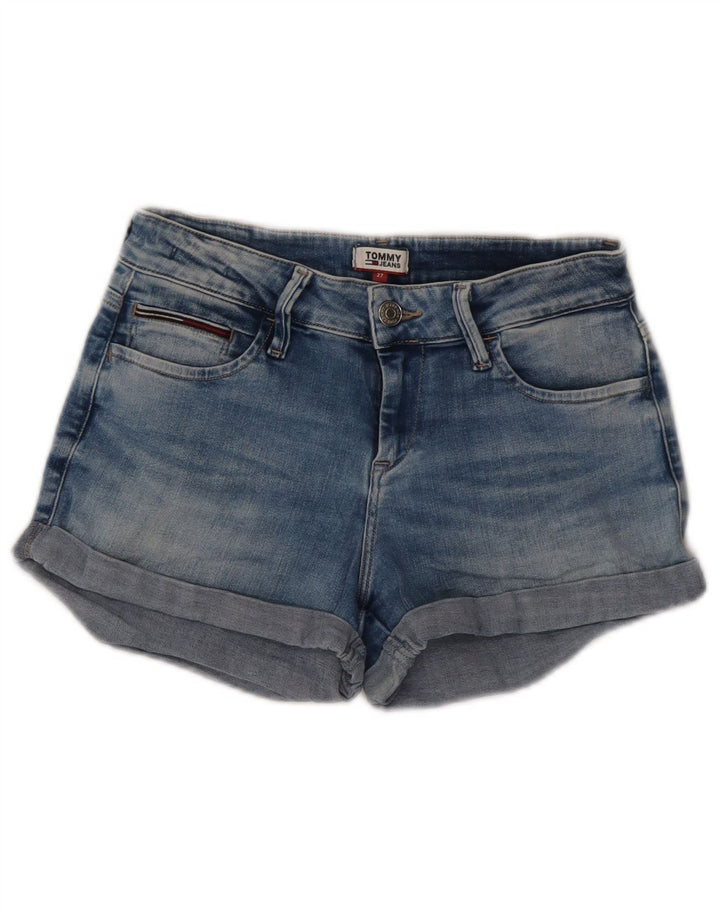 Pantaloni scurți din denim pentru femei Tommy Hilfiger W27 Small Blue Bumbac