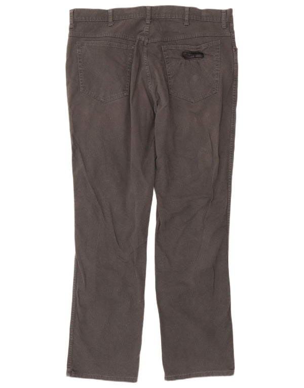 Pantaloni casual drepti Wrangler Texas Stretch pentru bărbați W40 L34 bumbac gri