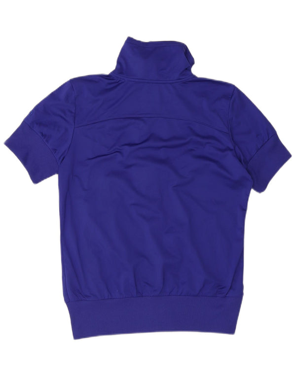 Jachetă de top pentru trening Nike pentru femei UK 14 Medium Bleumarin Colorblock
