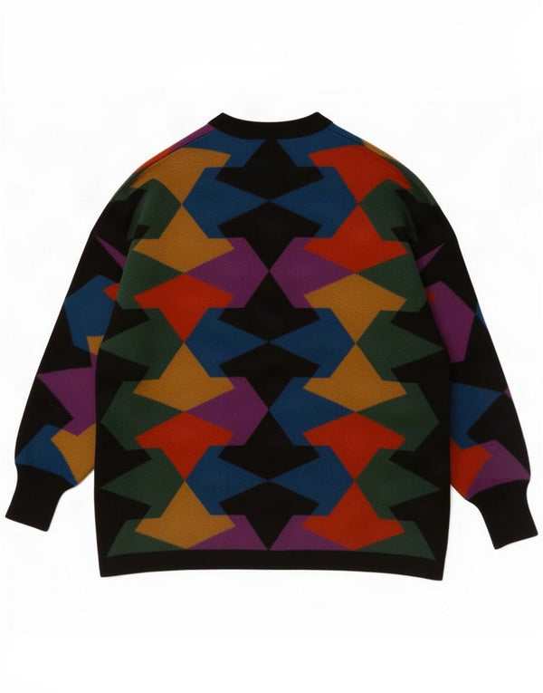 Gispa Pulover Cardigan pentru femei UK 20 2XL Multicolor Geometric Poliacrilic