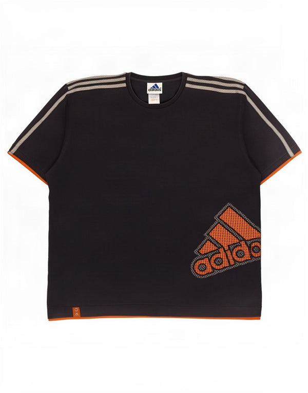 Tricou grafic pentru bărbați Adidas Top mare din bumbac bleumarin