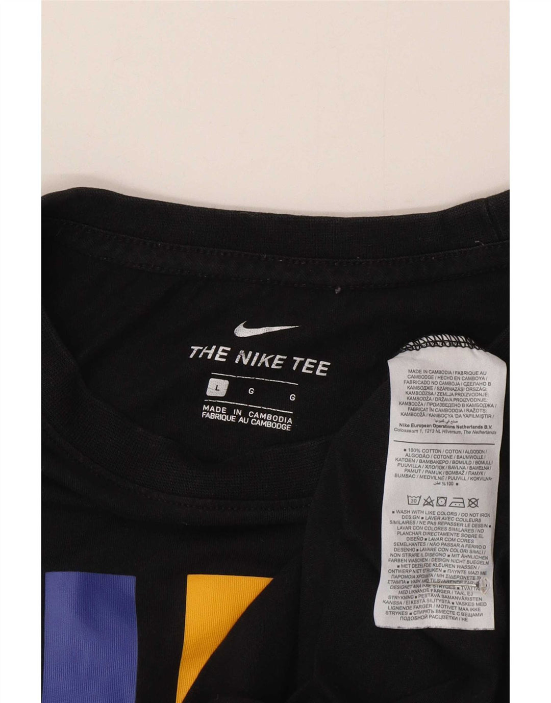 Tricou grafic Nike pentru bărbați Top mare din bumbac negru