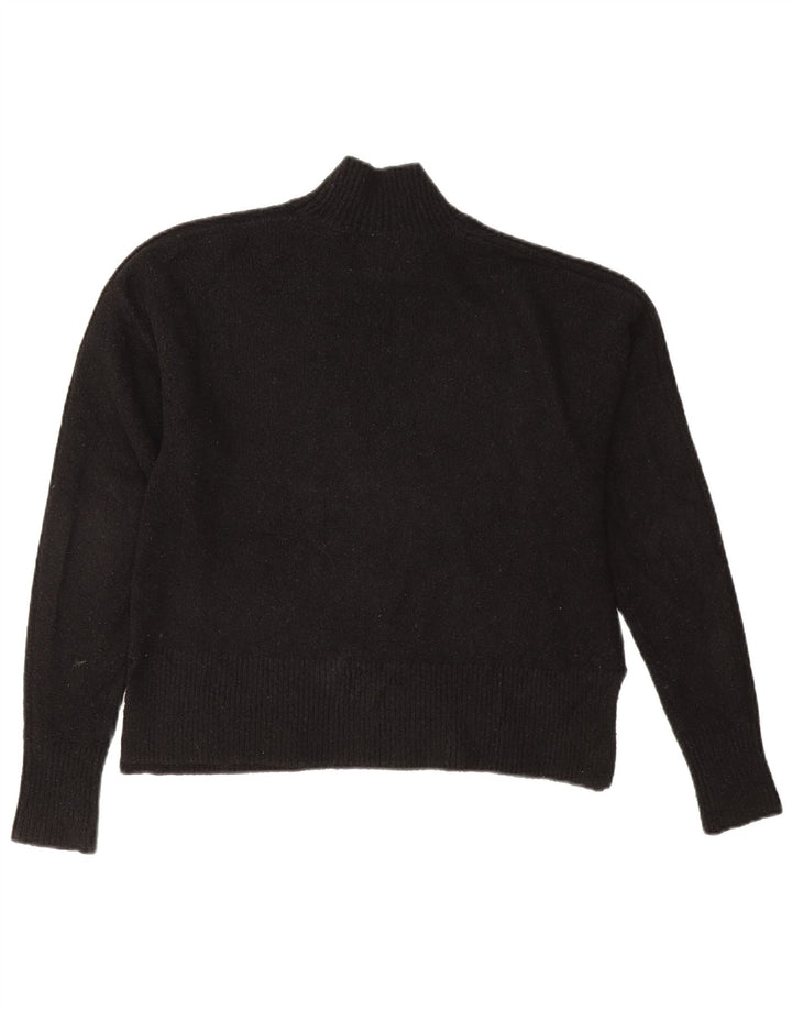 Jack Wills Pulover oversized cu gât țestoasă pentru femei UK 8 Small Black