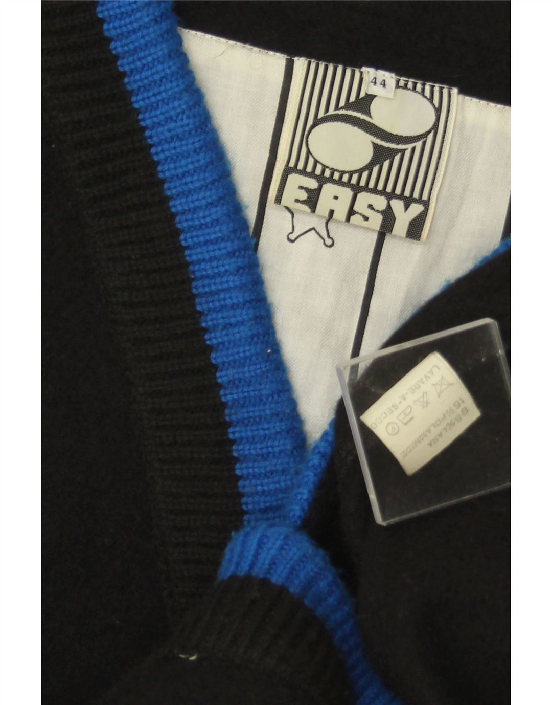 Pulover Cardigan Easy pentru femei cu mâneci 3/4 EU 44 XL Lână neagră