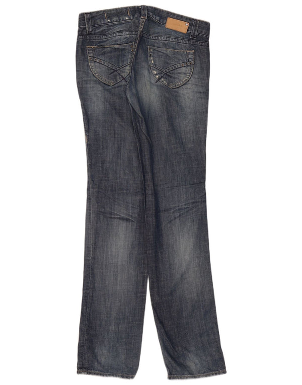 Blugi drepti distressed pentru femei Gas W27 L34 Bumbac albastru