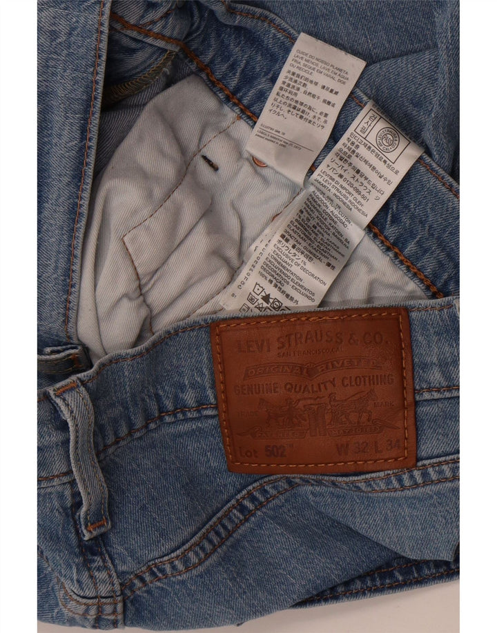 Blugi conici pentru bărbați Levi's 502 W32 L28 Bumbac albastru