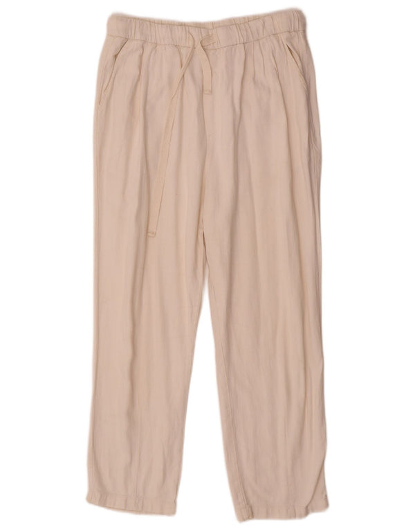 Pantaloni tăiați pentru femei Zara Mici L26 L23 Bej