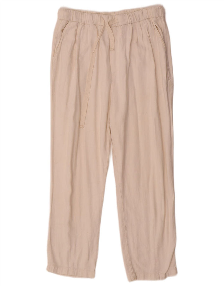 Pantaloni tăiați pentru femei Zara Mici L26 L23 Bej