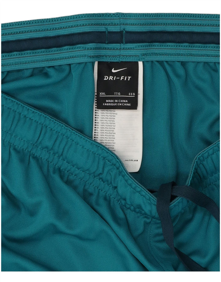 Pantaloni scurți sport Nike Dri Fit Graphic pentru bărbați, 2XL, poliester albastru