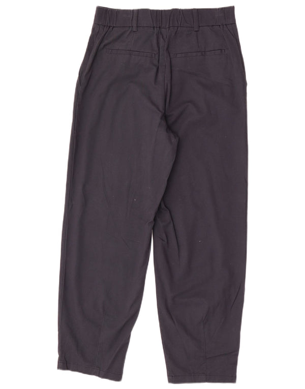 Pantaloni chino conici pentru femei Zara Mici L26 L26 Bumbac bleumarin