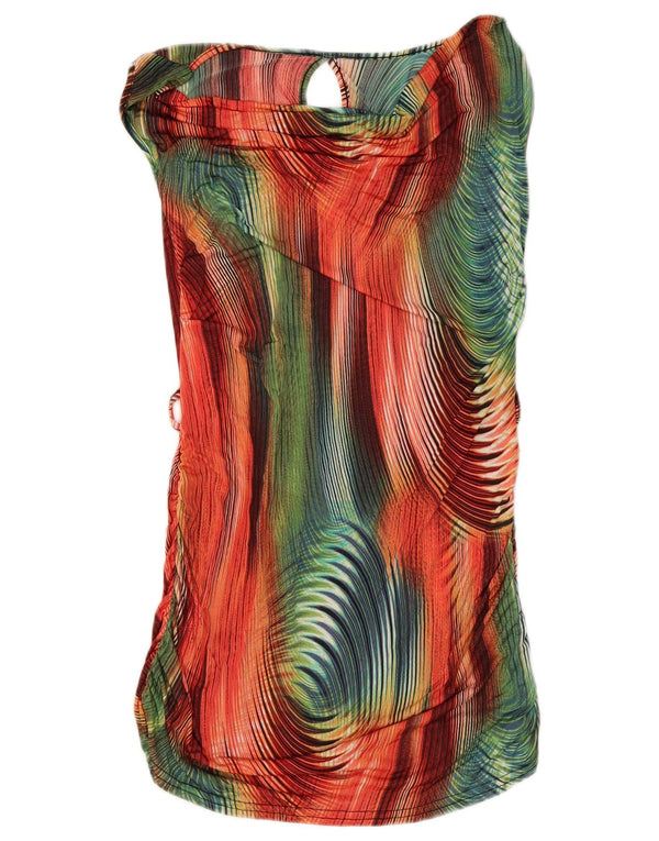 Rochie de bază cu model abstract pentru femei UK 8 mic multicolor