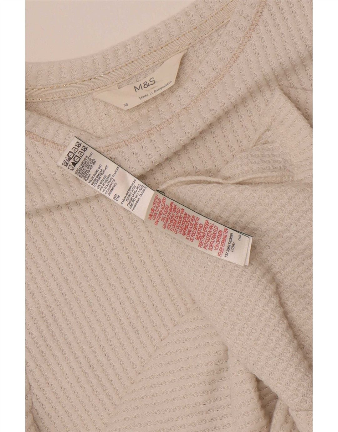 Bluză pentru femei Marks & Spencer, UK 6 XS, viscoză albă