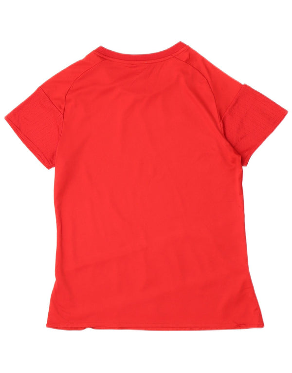 Tricou grafic Adidas pentru femei Top UK 12/14 Medium Red Poliester Sports