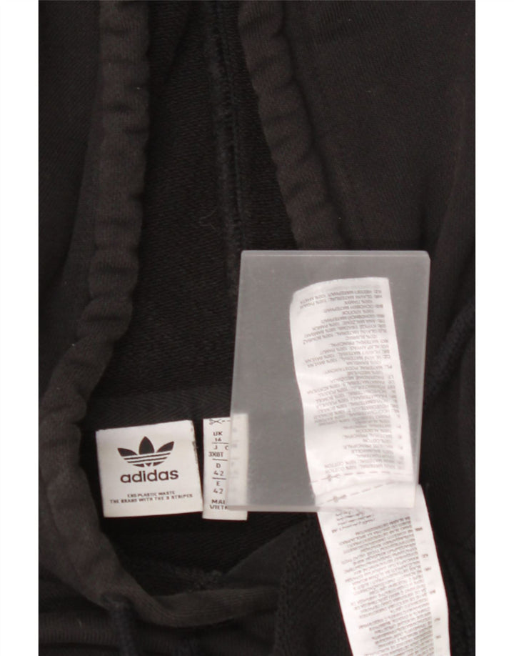 Pulover supradimensionat pentru femei ADIDAS UK 16, mare, negru, bumbac